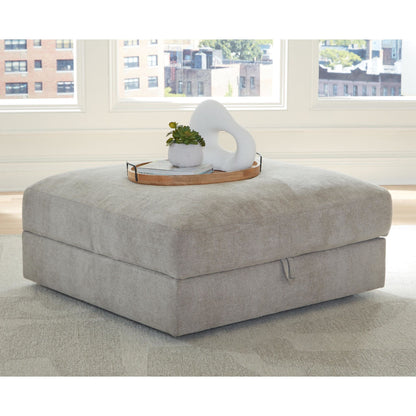 Aslan Court Storage Ottoman - Flax