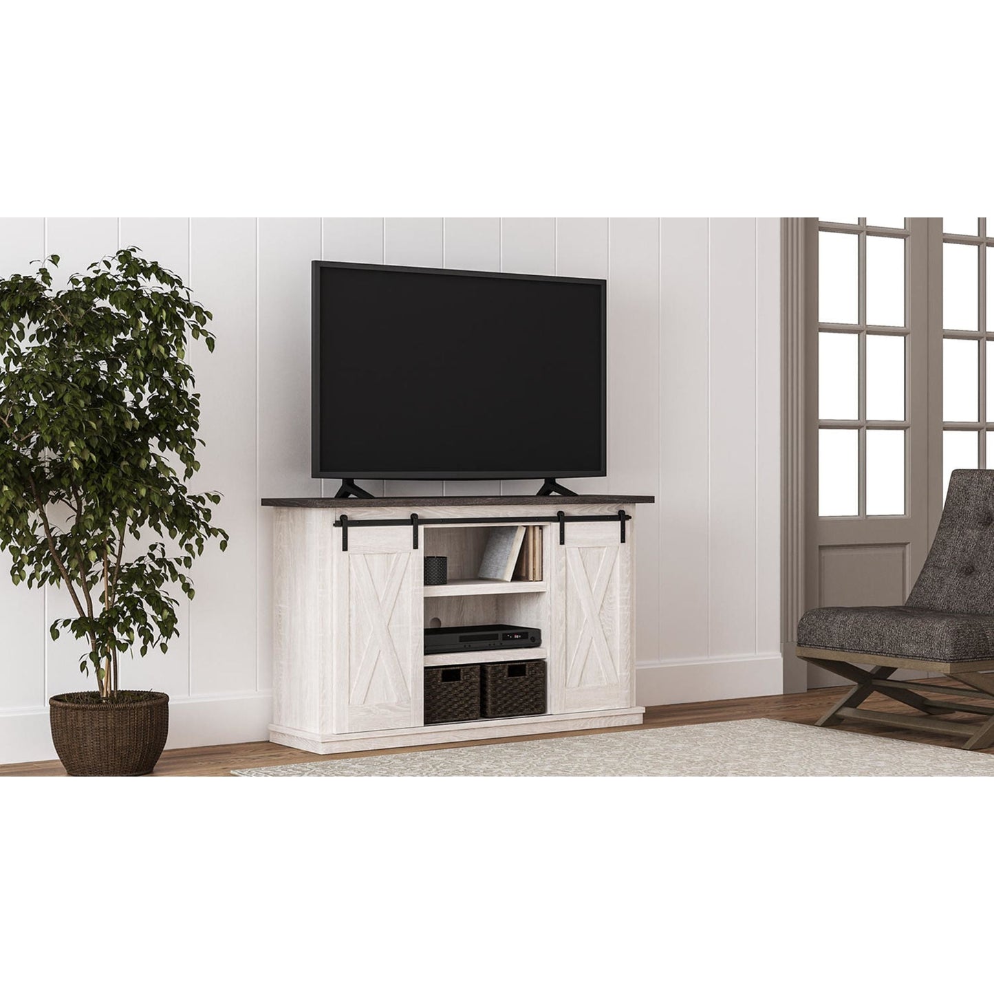 Dorrinson TV Stand - Two-tone