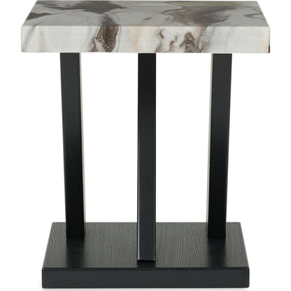 Cendill 3 Pack Tables - Dark Brown/White/Black