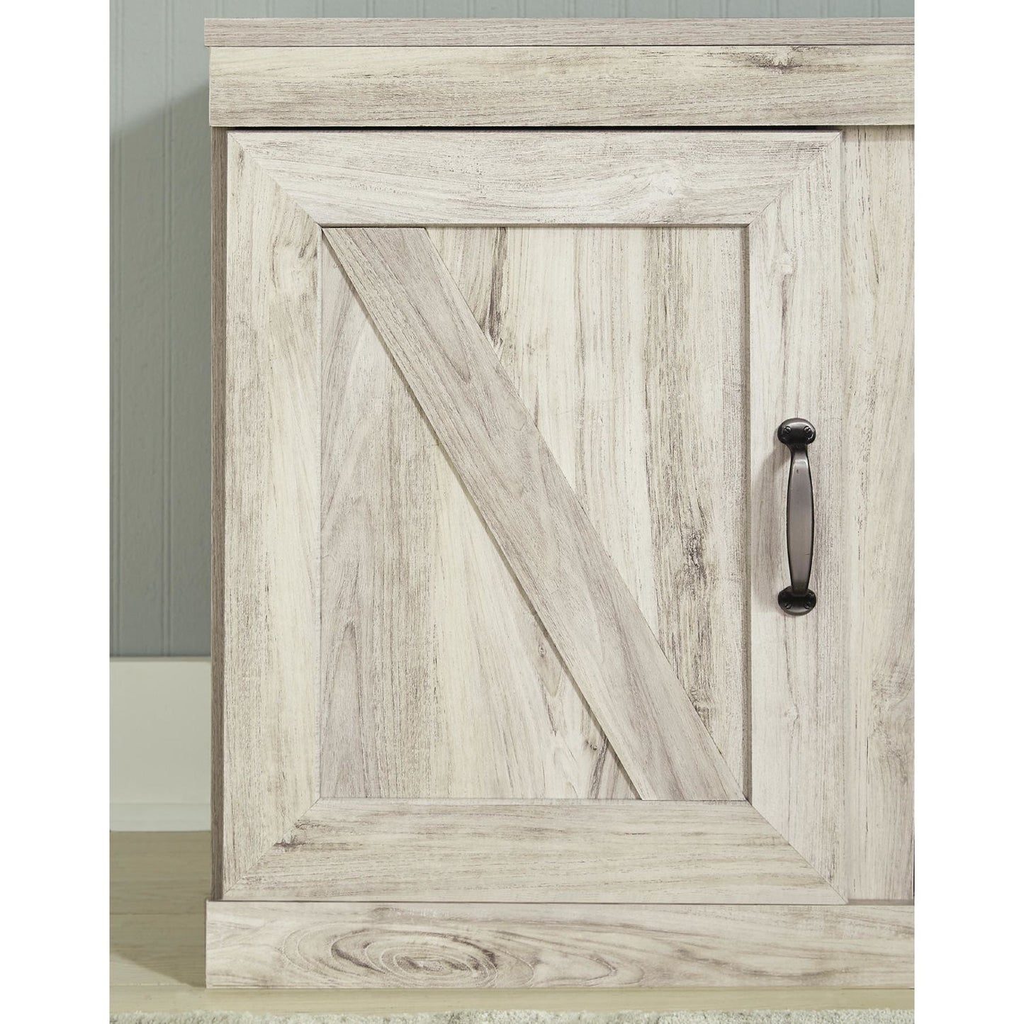 Bellaby Entertainment Unit with Fireplace - Whitewash