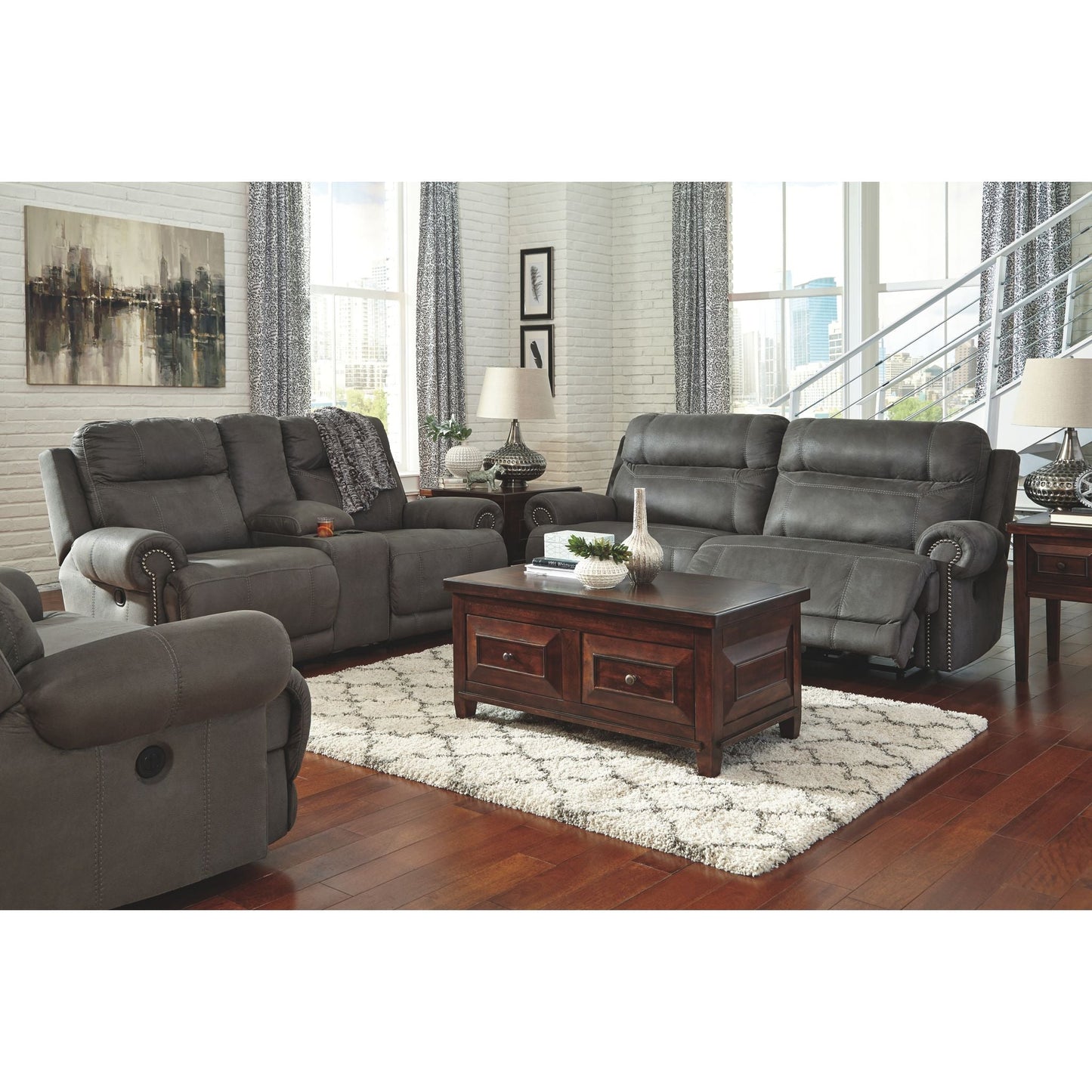 Austere Wall Hugger Recliner - Gray