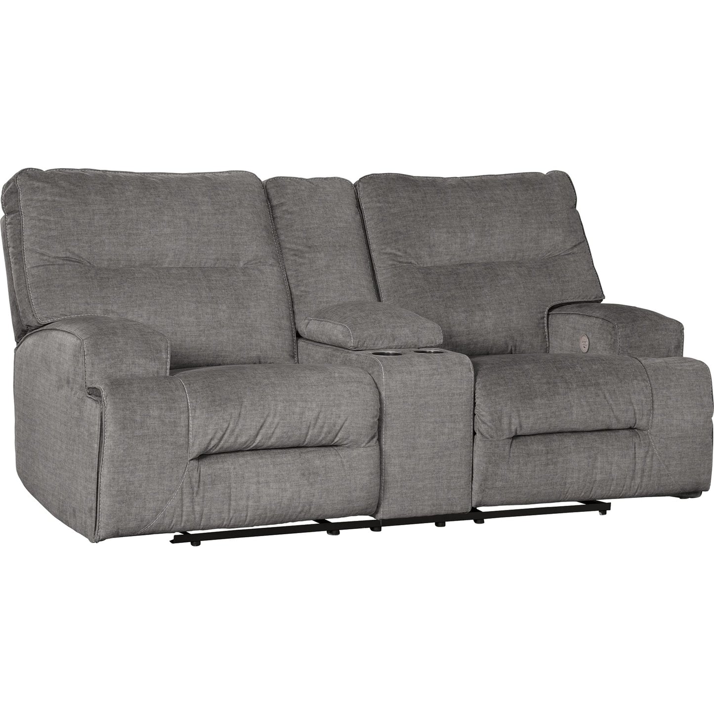 Coombs Power Reclining Loveseat with Console - Charcoal