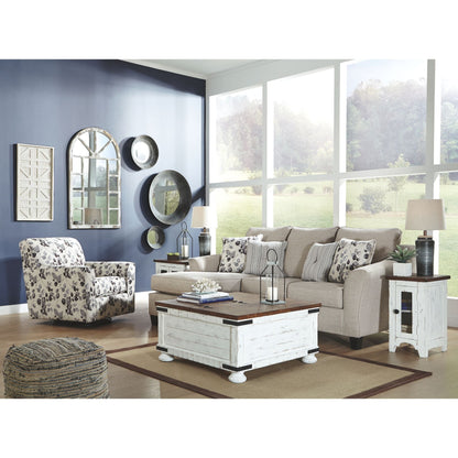 Abney Swivel Chair - Platinum