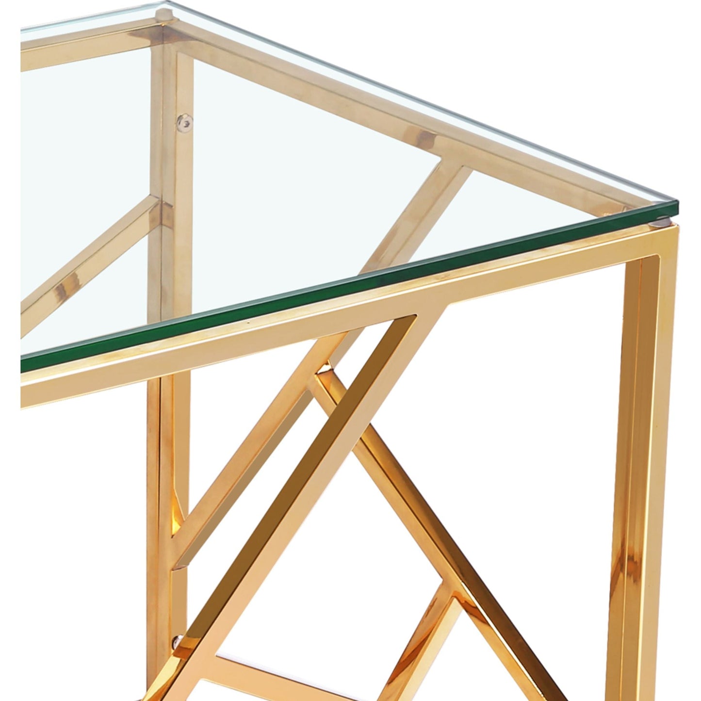 Carole End Table - Gold