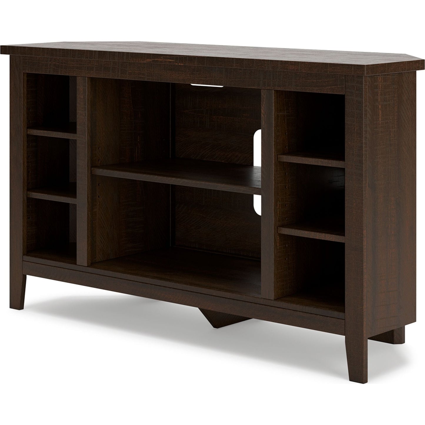 Camiburg Corner TV Stand - Warm Brown