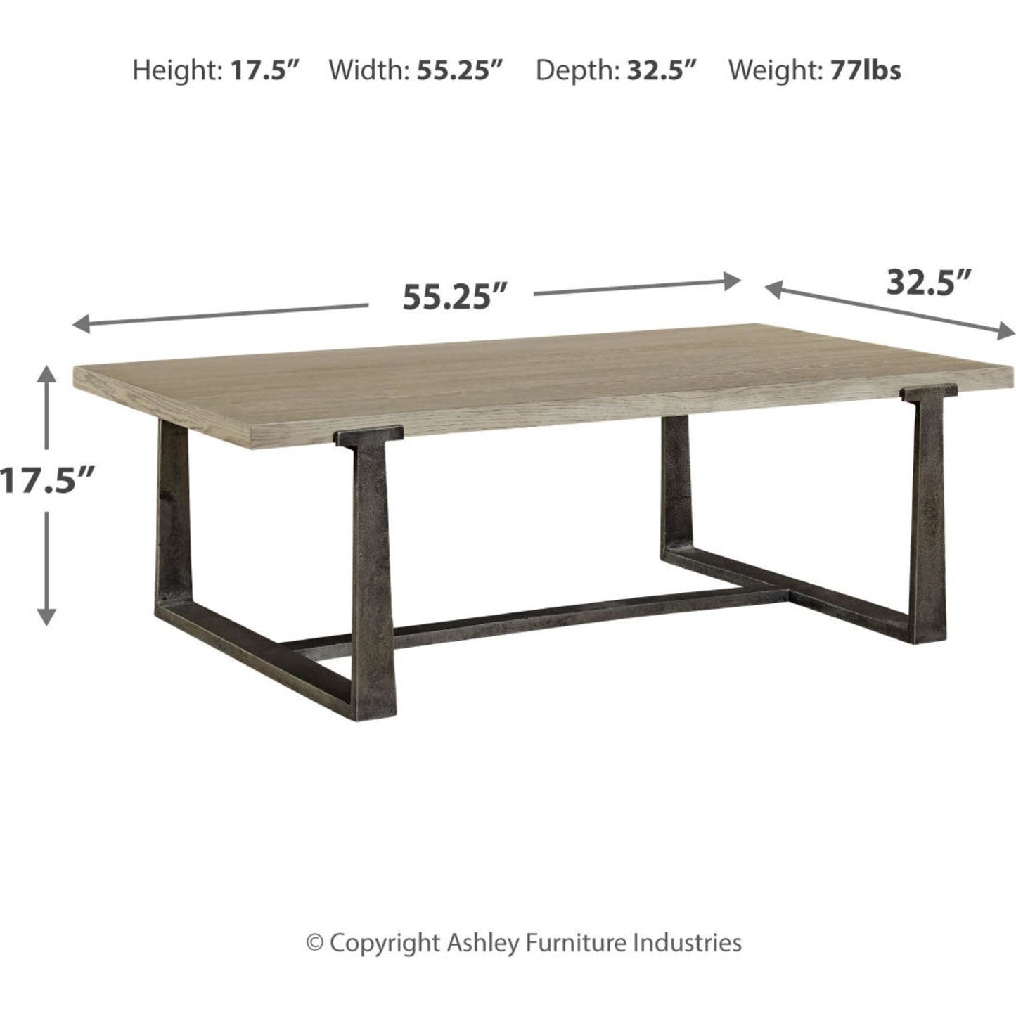 Dalenville Coffee Table - Gray