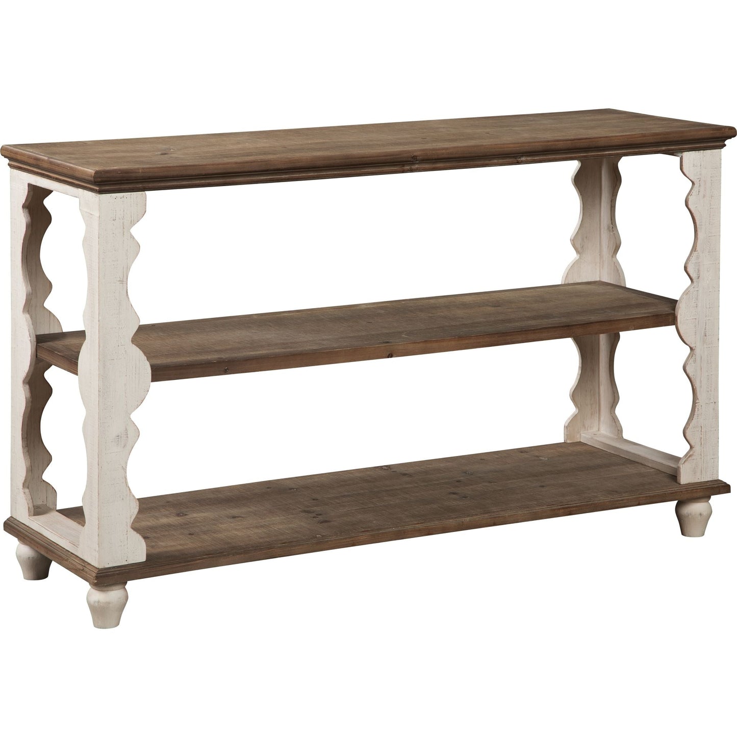 Alwyndale Accent Table - Antique White/Brown