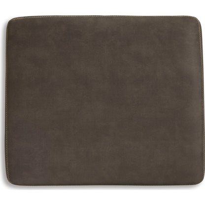 Allena Oversized Accent Ottoman - Gunmetal