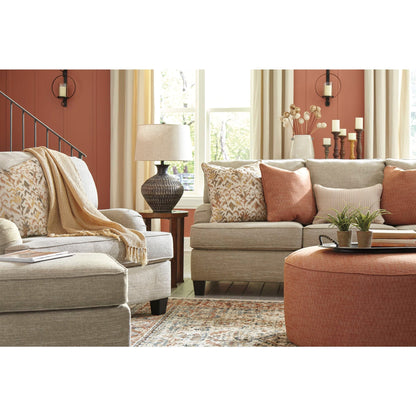 Almanza Oversized Accent Ottoman - Henna