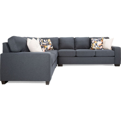 Alessandra 3 Piece Sectional - Bionic Navy