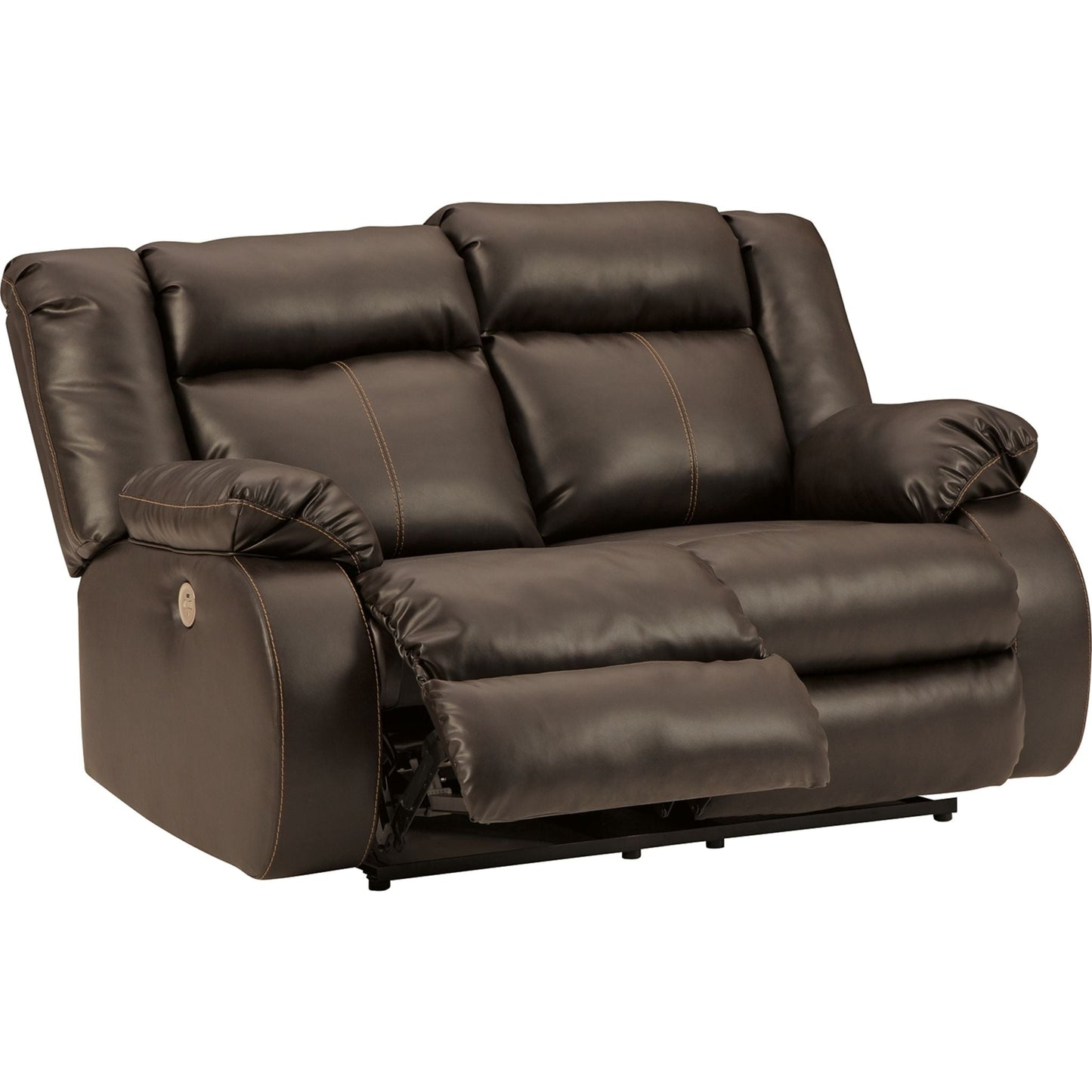 Denoron Power Reclining Loveseat - Chocolate