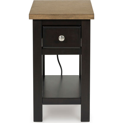 Drazmine Chairside End Table - Brown