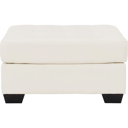 Donlen Oversized Accent Ottoman - White
