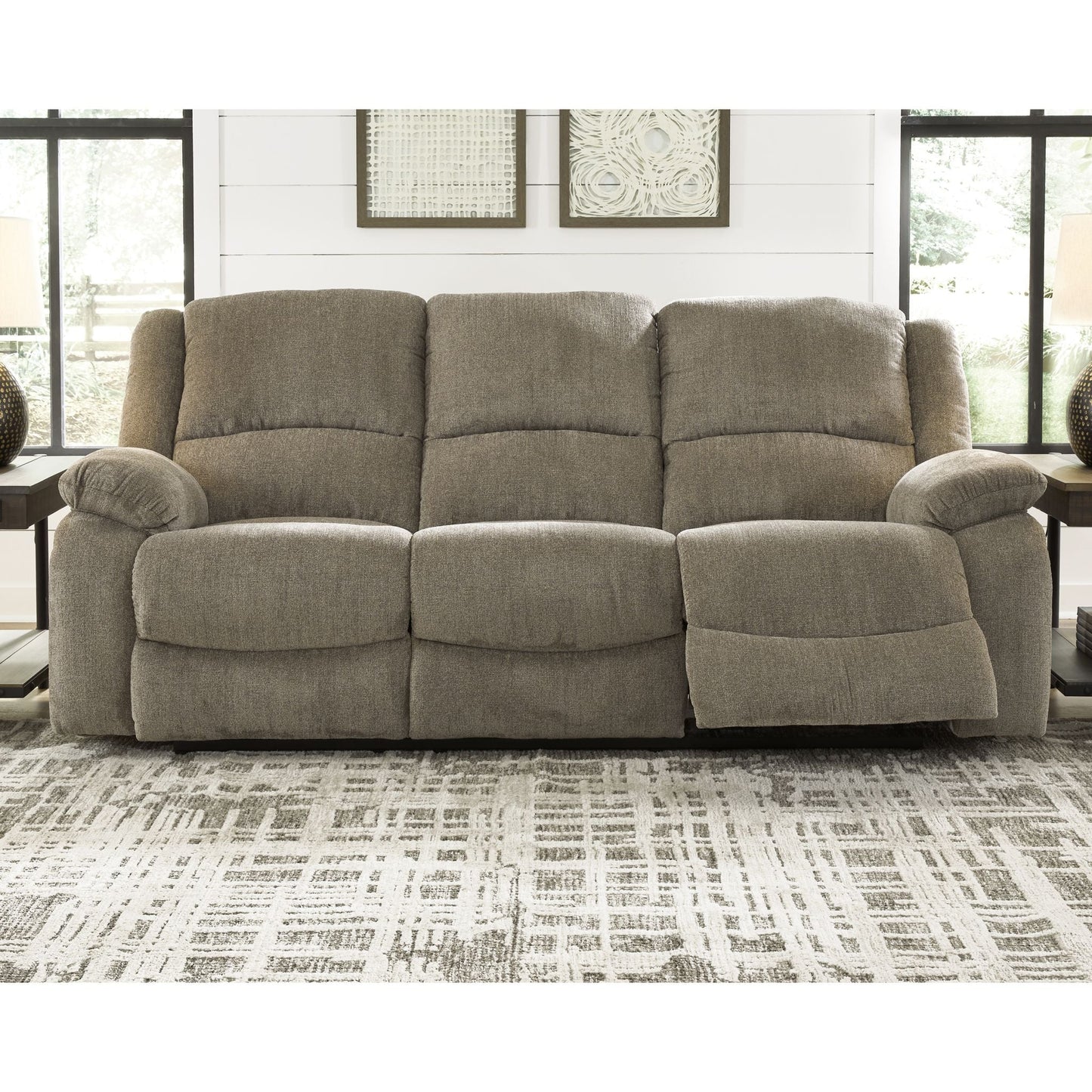 Draycoll Reclining Sofa - Pewter