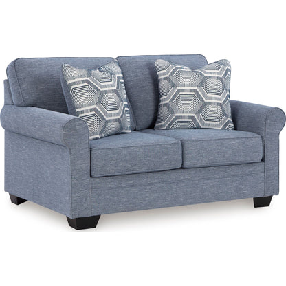 Carissa Manor Loveseat - Denim