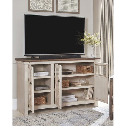 Bolanburg TV Stand - White/Weathered Gray