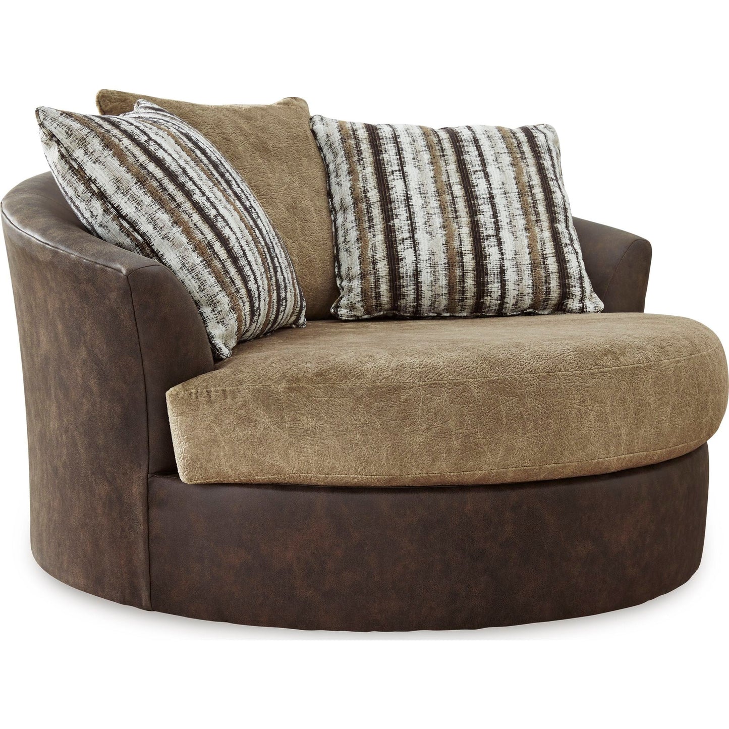 Alesbury Swivel Chair - Chocolate