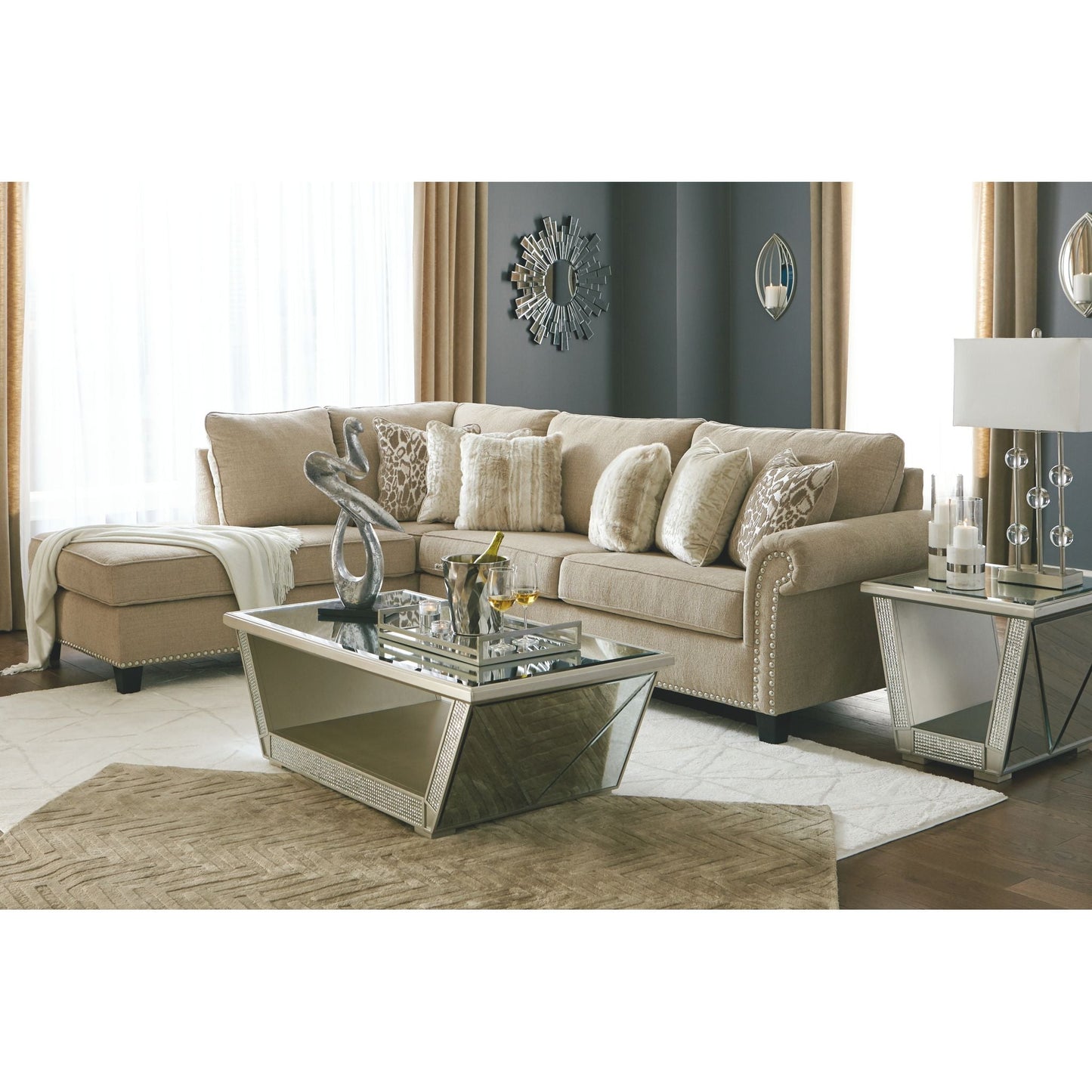 Dovemont 2 Piece Sectional with Chaise