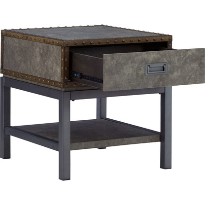 Derrylin End Table - Brown