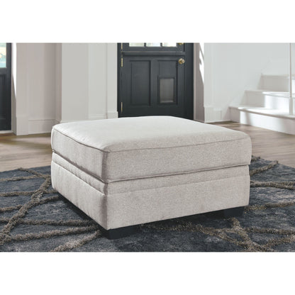 Dellara Storage Ottoman - Chalk
