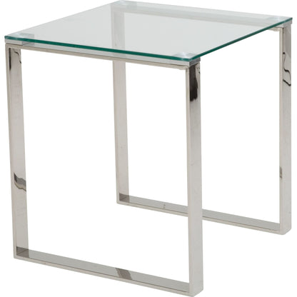 David End Table - Stainless Steel