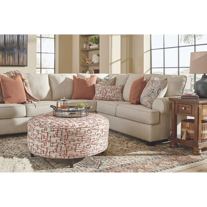 Amici Oversized Accent Ottoman - Fiesta