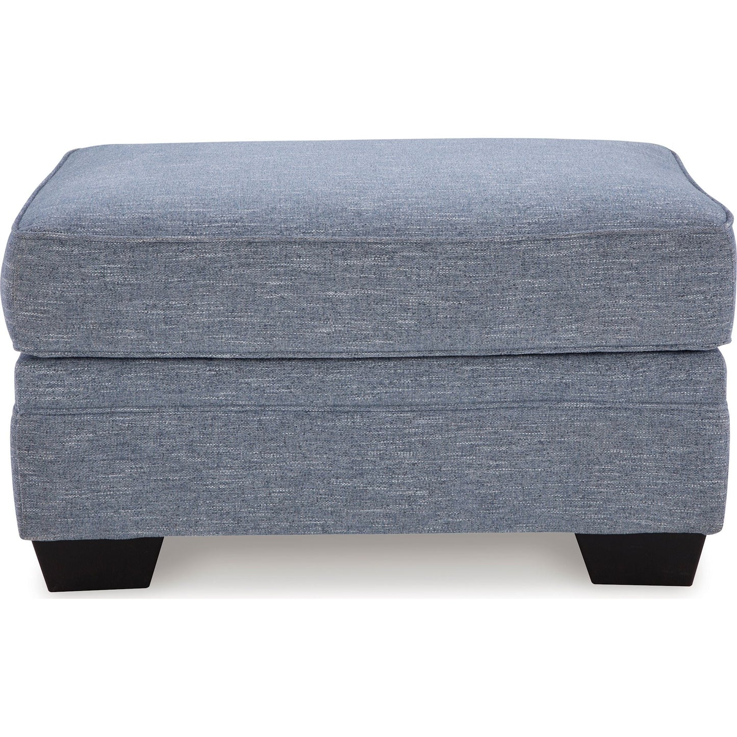 Carissa Manor Ottoman - Denim
