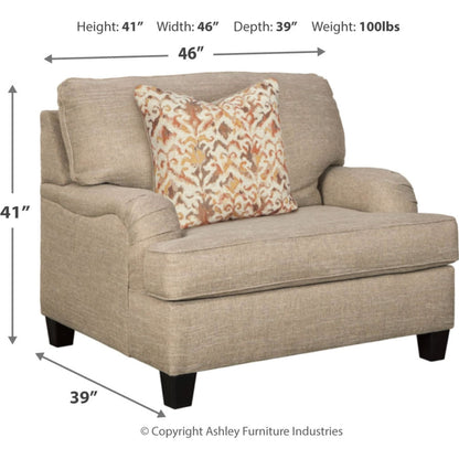 Almanza Chair and a Half - Wheat