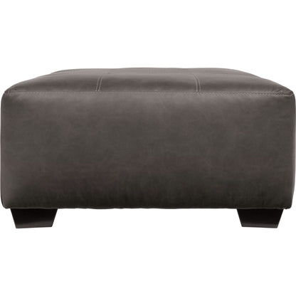 Aberton Oversized Accent Ottoman - Gray