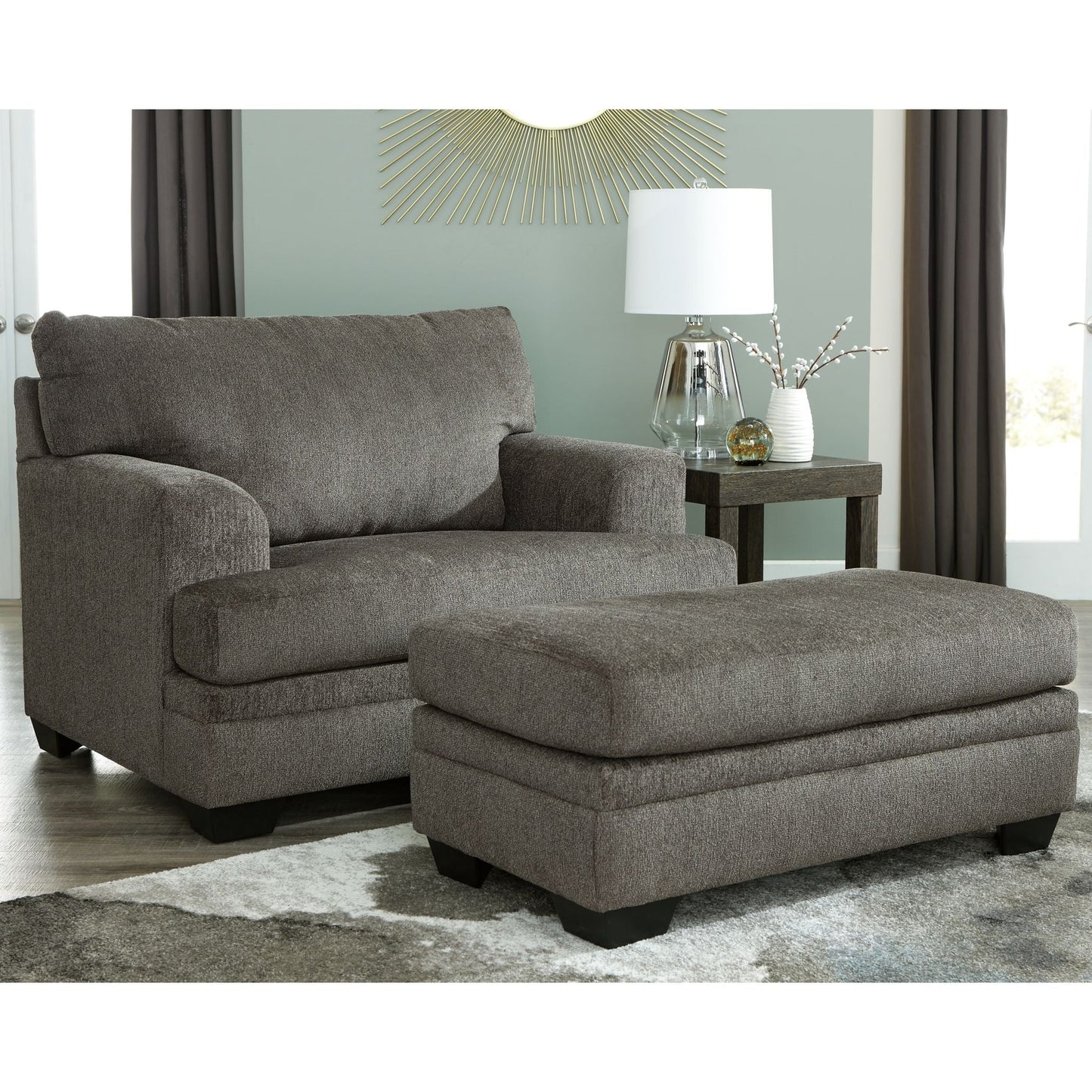 Dorsten Ottoman - Slate