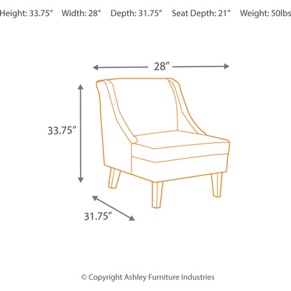 Clarinda Accent Chair - Grey