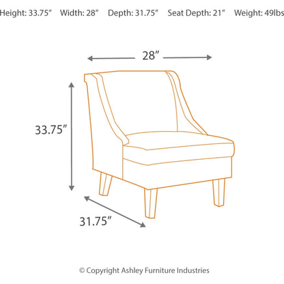 Clarinda Accent Chair - Cream