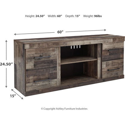 Derekson TV Stand - Multi Gray