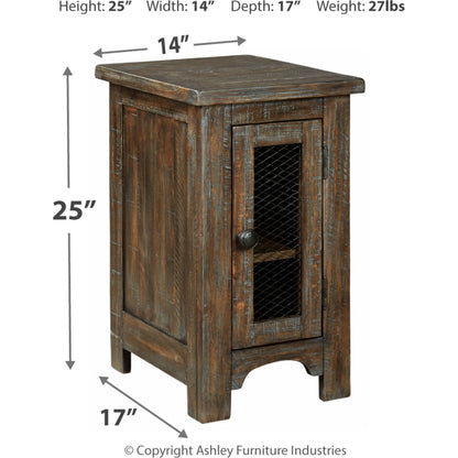 Bleeker Chair Side End Table - Brown