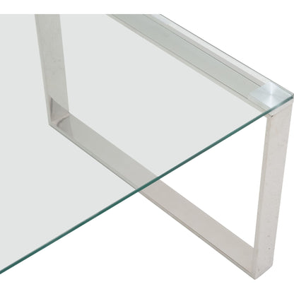 David Coffee Table - Stainless Steel
