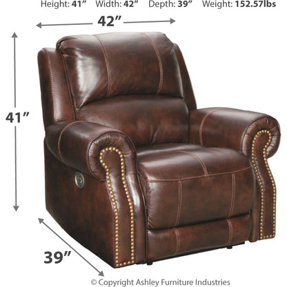Buncrana Power Recliner - Chocolate