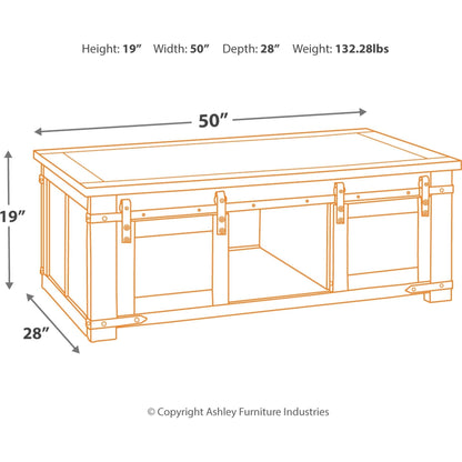 Budmore Coffee Table - Brown