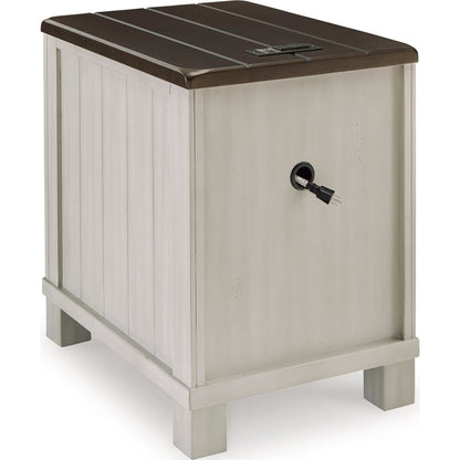 Darborn Chair Side End Table - Gray/Brown