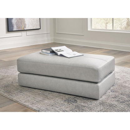 Amiata Oversized Accent Ottoman - Glacier