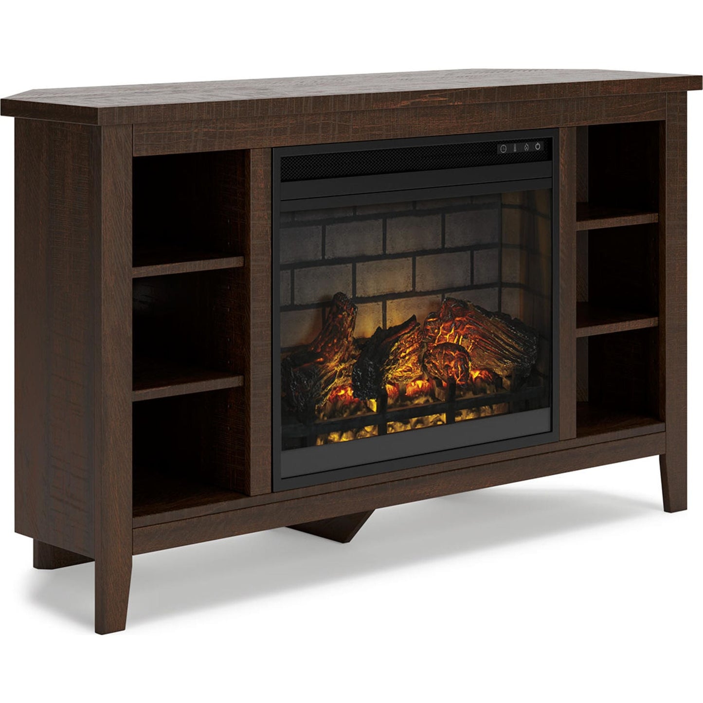 Camiburg Entertainment Unit with Fireplace - Warm Brown