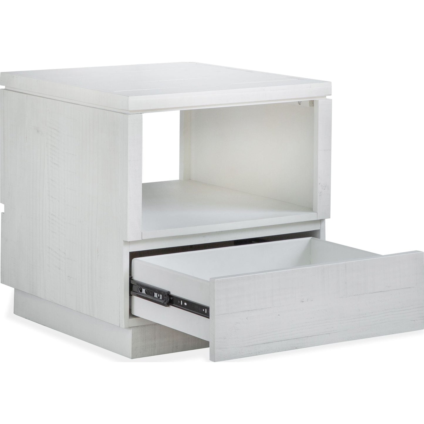 Claudette End Table - Alabaster