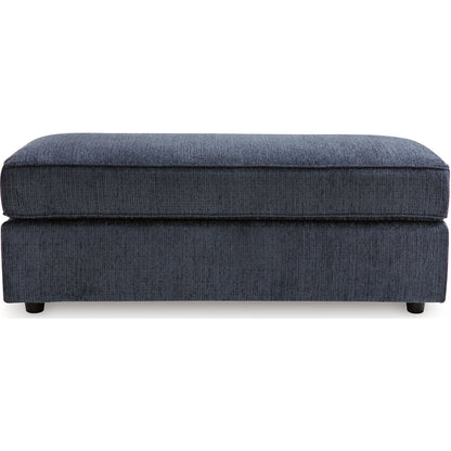 Albar Place Oversized Accent Ottoman - Cobalt
