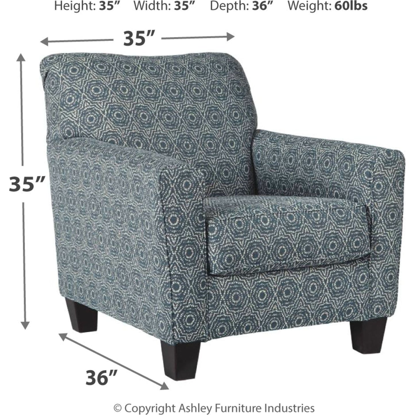 Brinsmade Accent Chair - Midnight