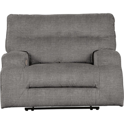 Coombs Wide Seat Power Recliner - Charcoal