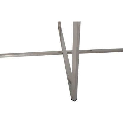 Cross Over End Table - Glass