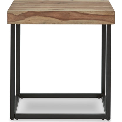 Bellwick End Table - Natural/Black