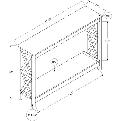 Aster Console Table - Dark Taupe