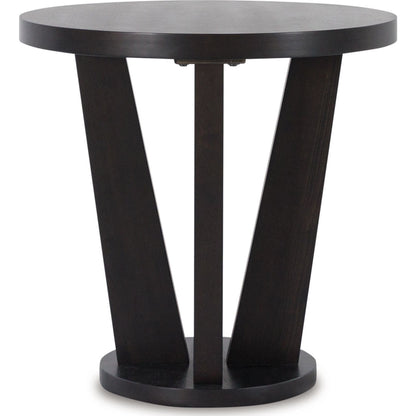Chasinfield End Table - Dark Brown