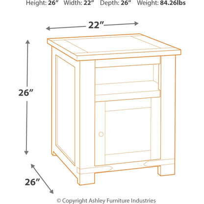 Budmore End Table - Brown