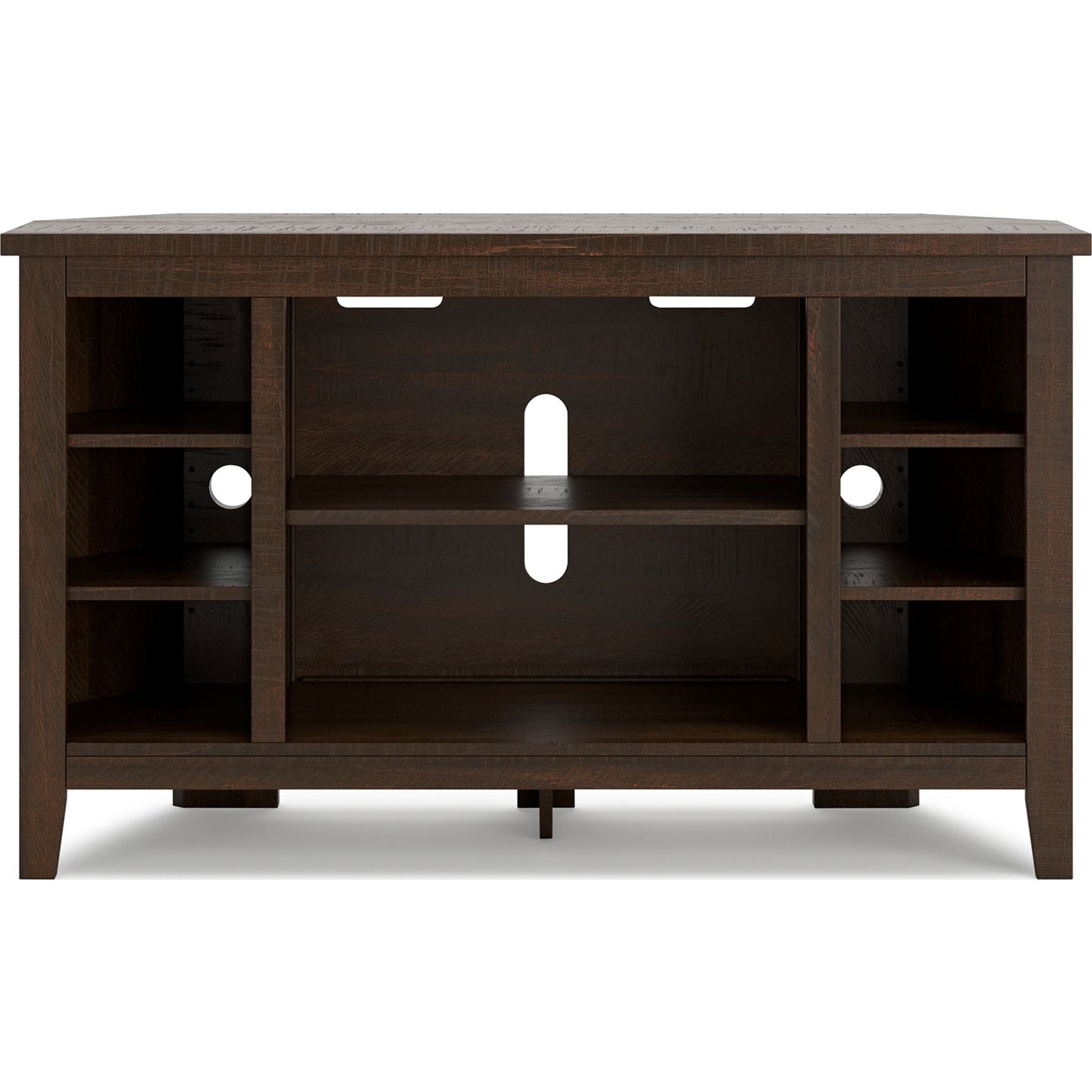 Camiburg Corner TV Stand - Warm Brown